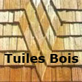 Les tuiles en bois.